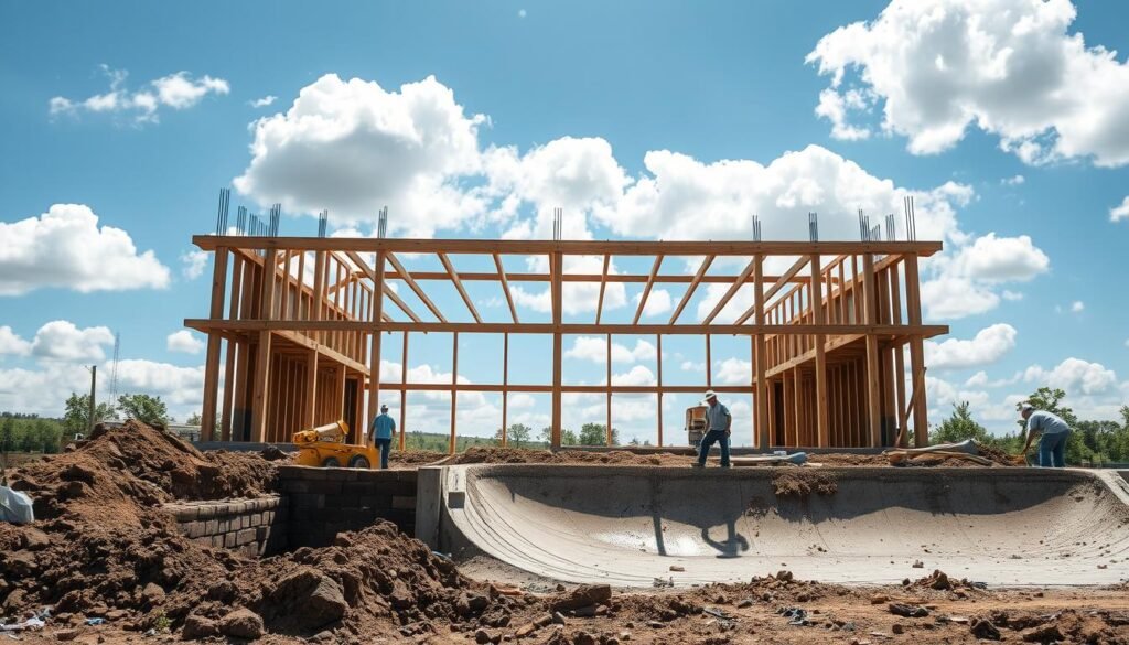 Skate Ramp Foundation Construction