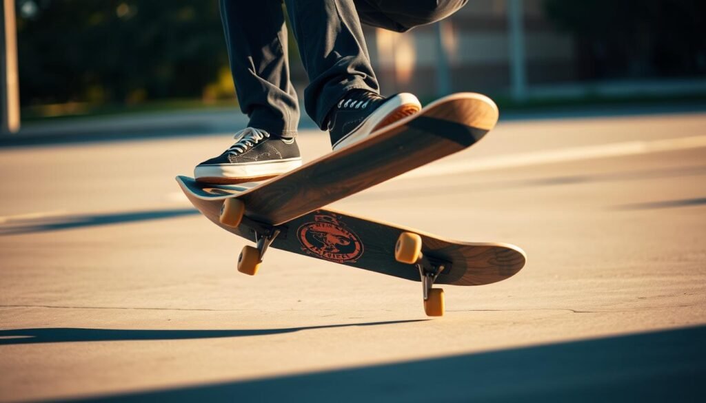 Skateboard Kickflip Foot Technique