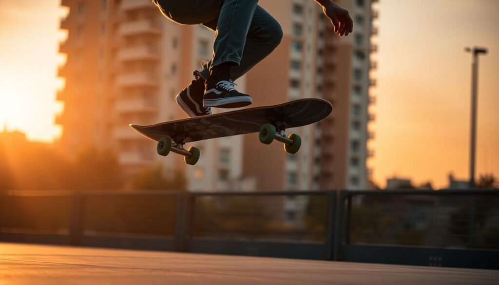 Skateboard Ollie Technique