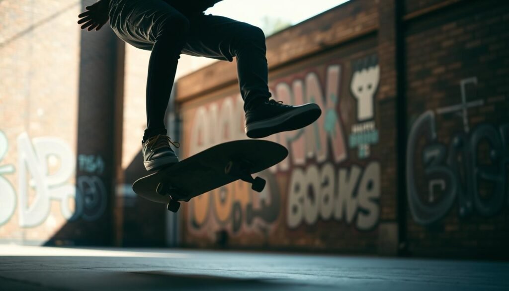 Skateboard Ollie Technique