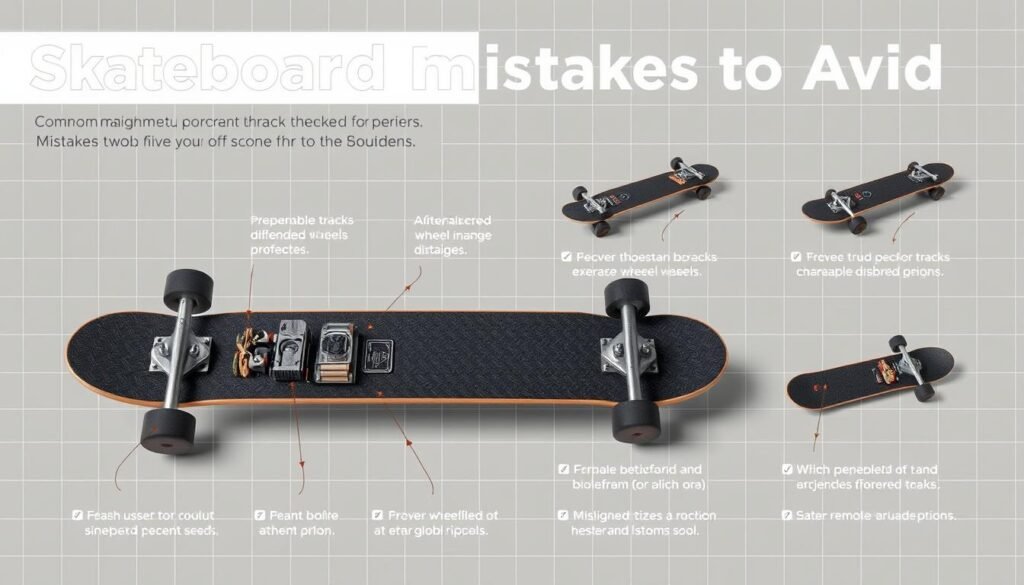 Skateboard Setup Mistakes Infographic