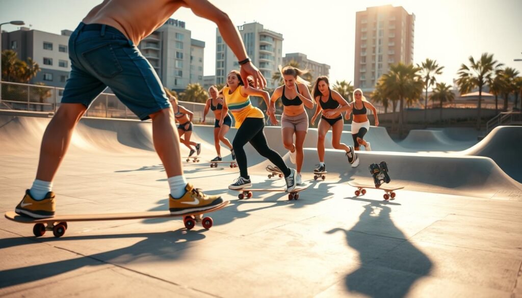 Skateboarding Cardio Workout