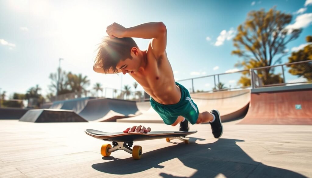 Skateboarding Core Strength Training