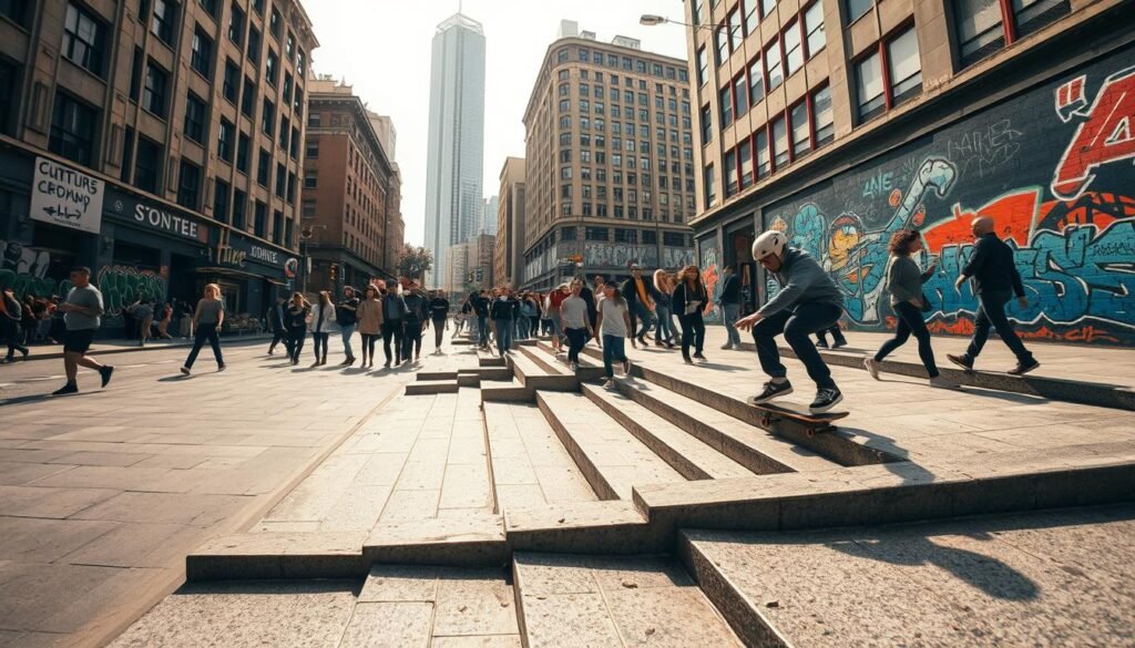 Street Skateboarding Urban Navigation